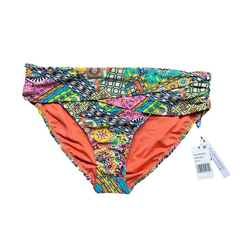 Bleu Rob Beattie Women's Bikini Bottom 14 Multicolor Seriously Sunny